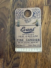 3VINTAGE CARDBOARD ADVERTISING CANDLESTICK TELEHONE INDEX ADDRESS BOOK ACCESSORY