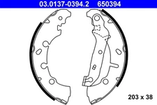 Rear Axle ATE 03.0137-0394.2 Brake Shoe Set for Ford, Mazda
