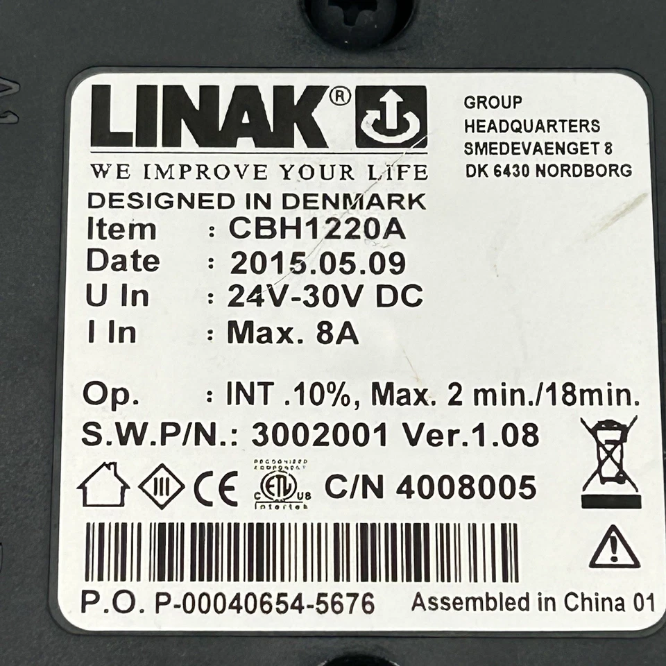 LINAK ACTUATOR - CBH1220A - Adjustable Bed MASTER CONTROL BOX - CBH1002-00 - Image 2 of 4