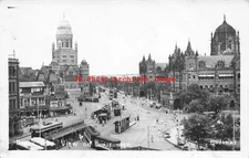 India, Bombay, RPPC, Boribunder View, Aerial View, Photo