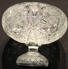 Antique ABP American Brilliant Cut Glass Punch Bowl