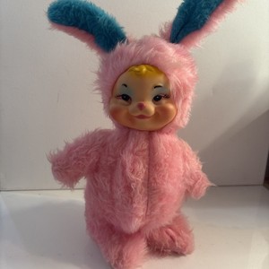 ぬいぐるみ vintage Rubber Face Doll Bunny Plush Toy Vintage Rubber Face Bunny | eBay