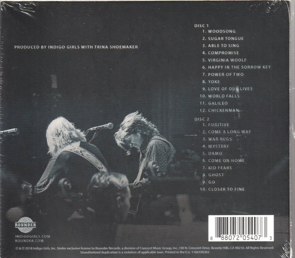 Indigo Girls Live Mit Dem University Of Colorado Symphony Orchestra Doppel-CD - Bild 2 von 2