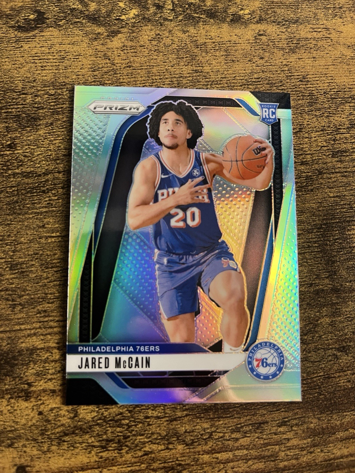 Jared McCain 2024-25 Panini Prizm Silver Rookie Card #222 RC- Card A