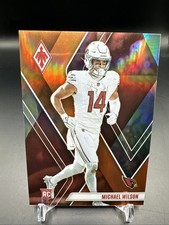 2023 Panini Phoenix - Rookies Michael Wilson #139 Orange Seismic /99 (RC)