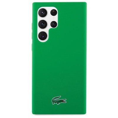 Lacoste Samsung S23 Ultra Hülle Case Cover Silicone Microfiber Croc Logo
