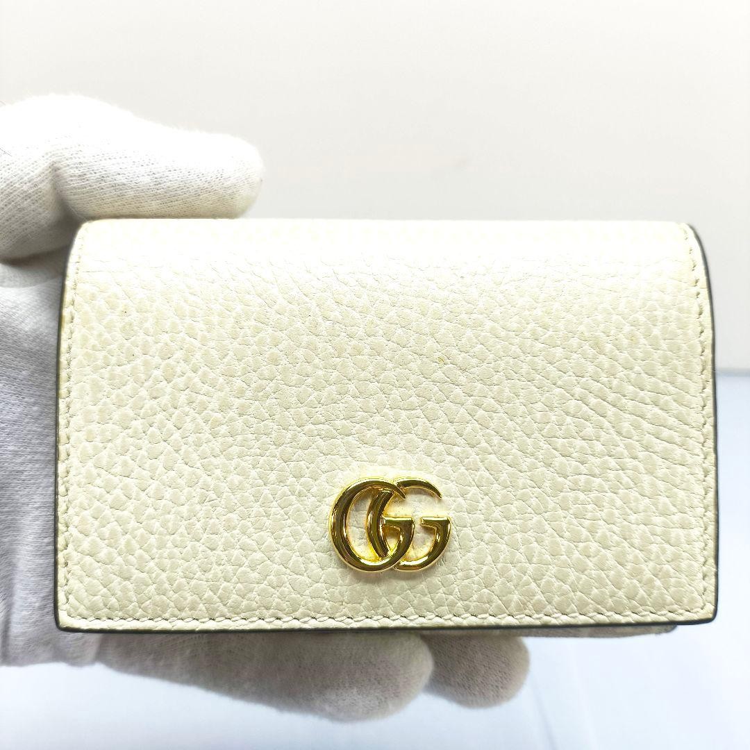 Gucci GG Supreme Card Case Beige Ivory Leather PVC Unisex thumbnail 19