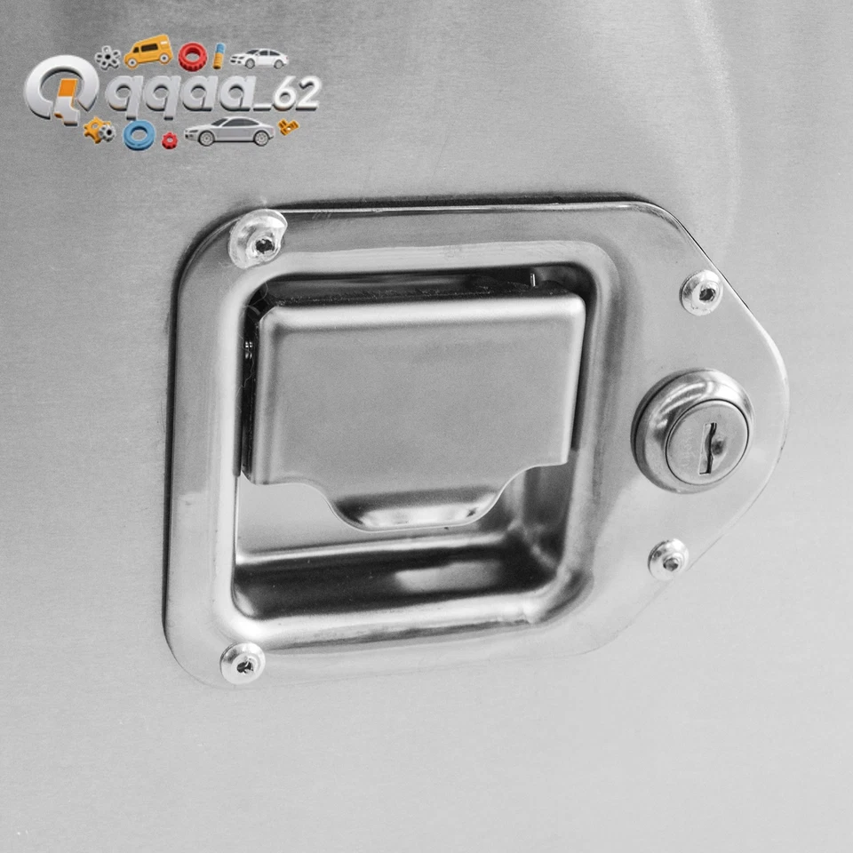 Sliver Aluminum 26"x13.3"x12" Trailer Tongue Tool Box Heavy Duty Storage Box RV Foto 3 de 4