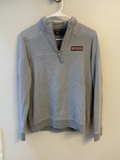 Vineyard Vines Martha's Vineyard Unisex 1/4 Zip Pullover Grey Sweatshirt Sz 16
