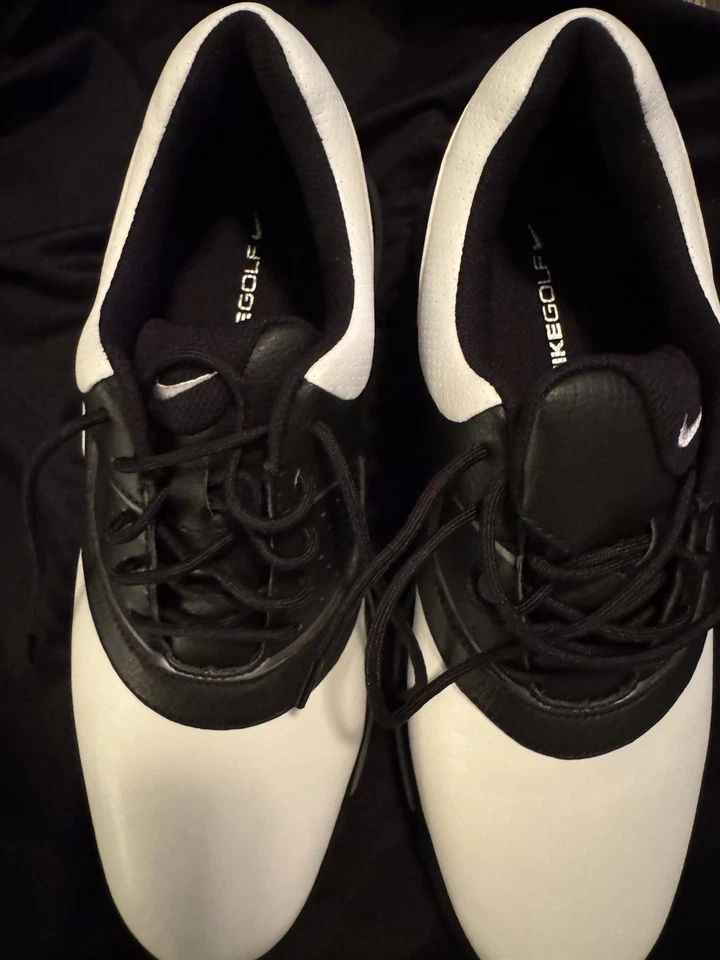 NEW Nike Golf Shoe Men’s Size 9 SP4 White & Brown Shoes 312358-112 EU 42.5 - Image 3 of 4