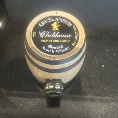 ALTES ST ANDREWS SCOTCH WHISKY MINIATURFASS 5CL LEER KEINE KOPIE ORIGINAL GEBRAUCHT