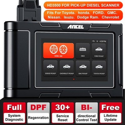 Heavy Duty Truck Scanner Code Reader Oil & DPF Regen Pickup OBD2 Diagnostic Tool
