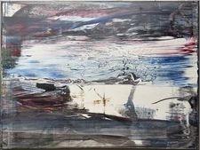 Original Abstract Composition, Oil Painting, Expressionism, 80.0 x 60.0 cm.