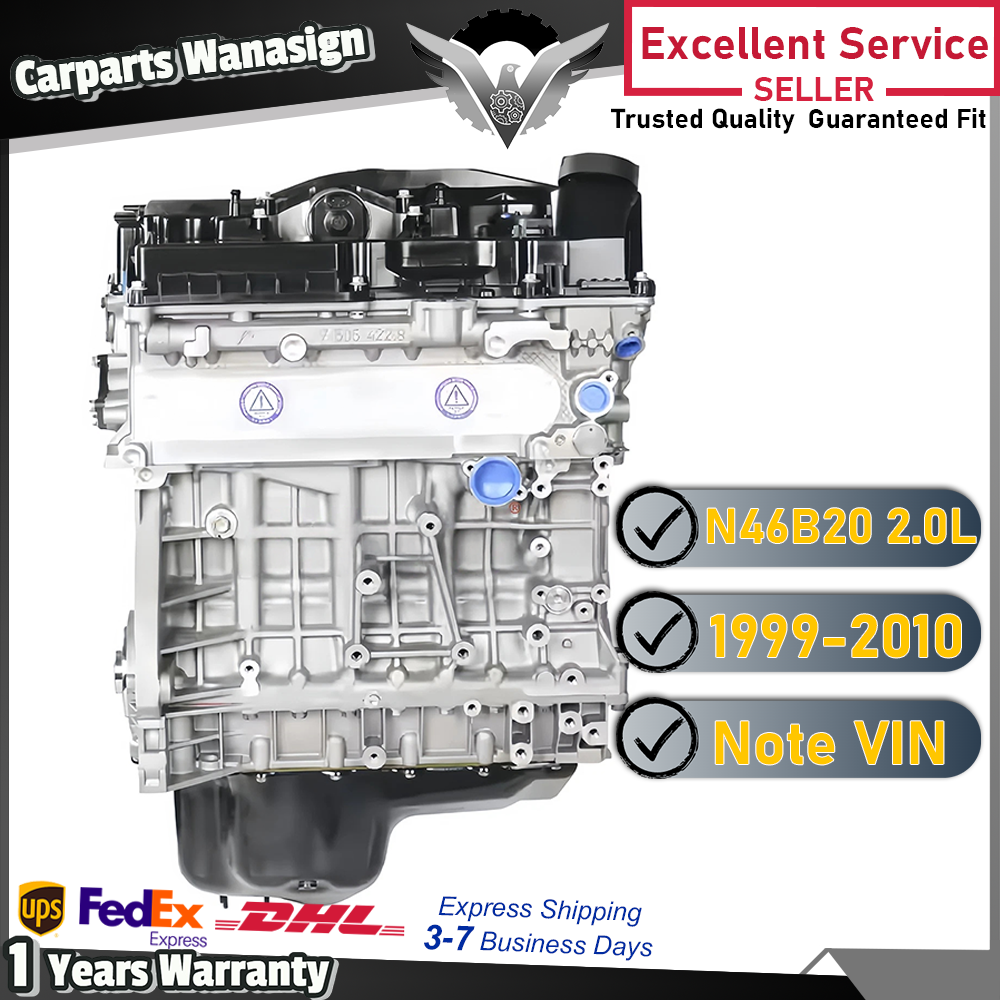 N46B20 2.0L Long Block Engine Assembly For 1999-2010 BMW X3 X5 320