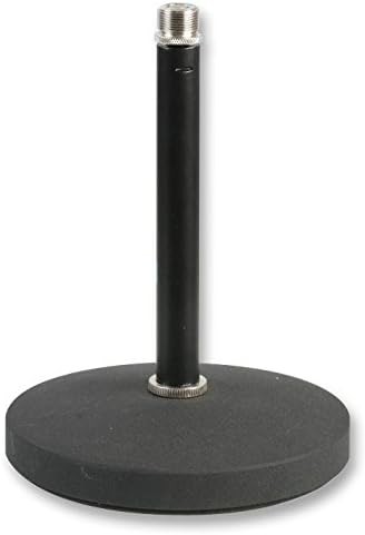 PULSE Desktop Microphone Stand – Heavy Cast Anti‑Vibration Base with 3/8"" T