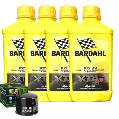 Wartungsset Öl Bardahl XT4S 5W30 + Filter Für BMW R1250 GS Adventure 2019