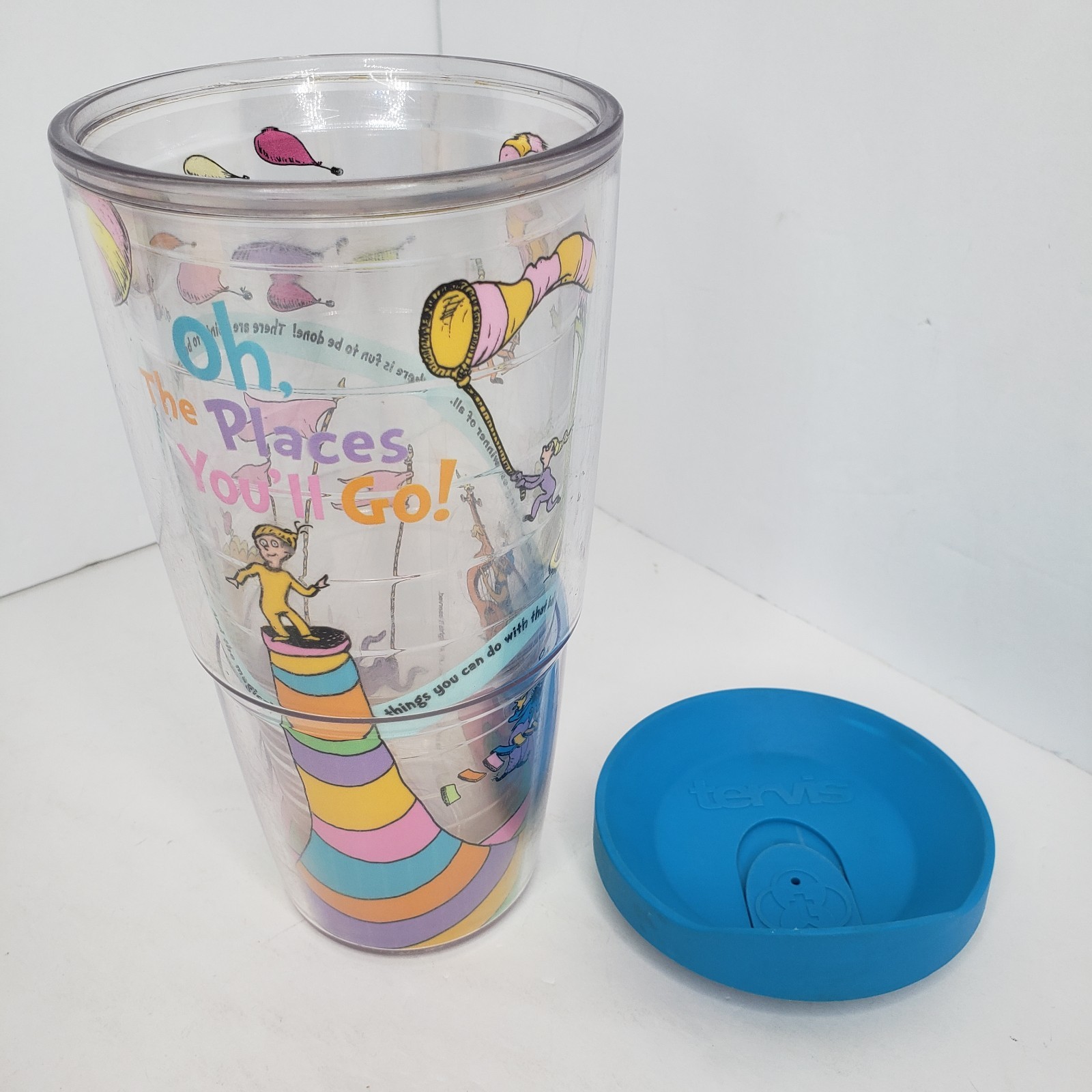 Tervis Tumbler Dr. Seuss "Oh The Places You&rsquo;ll Go" 24oz Blue Lid Tumbler