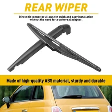 Rear Wiper Arm & Blade For FIAT 500 2012-2019 OE 68079869AA 68079870AA Black