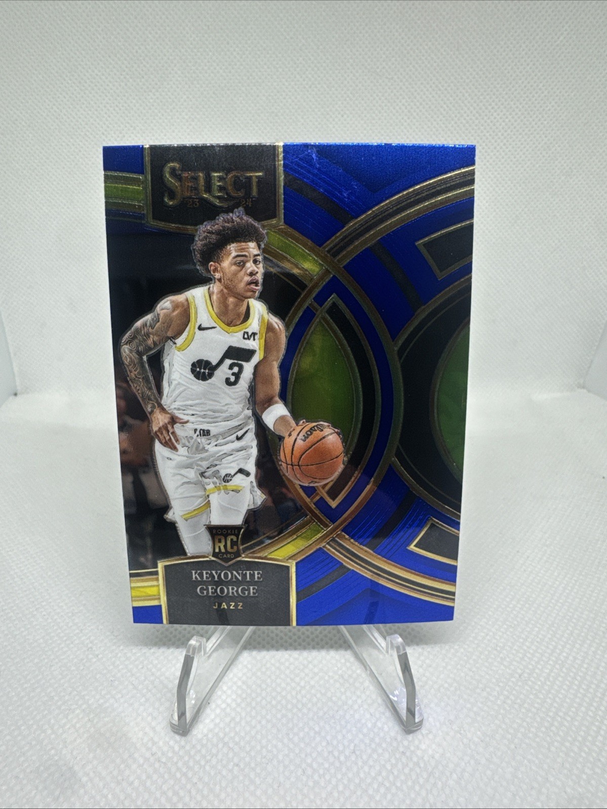 2023-24 Panini Select #109 Keyonte George Blue Retail Premier Rookie Utah Jazz