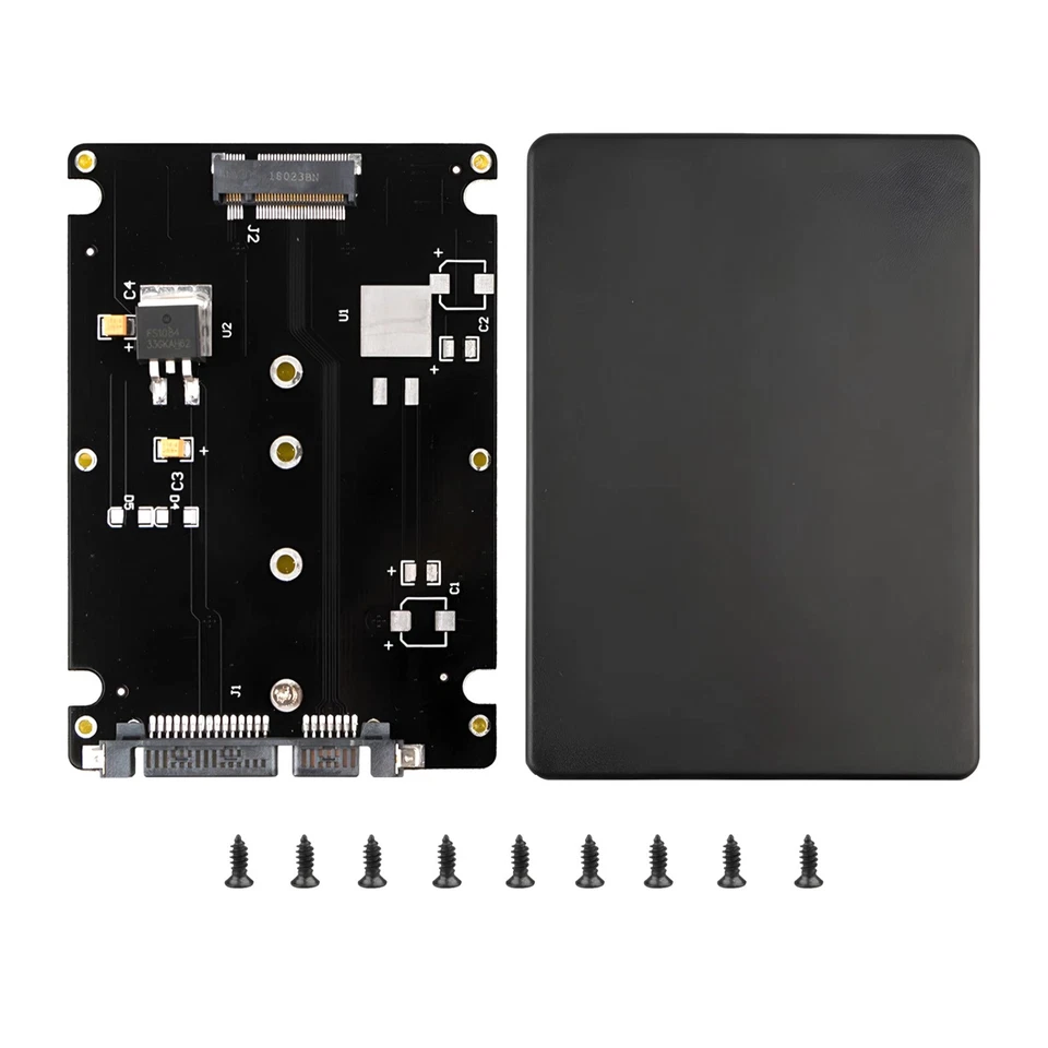 M.2 NGFF to SATA 3.0 Adapter Enclosure 6Gbps Support PCI-E B/M Key SSD - Image 2 of 4