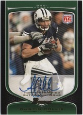 Austin Collie 2009 BOWMAN DRAFT PICKS FOOTBALL Rookie Autographs #145 BYU