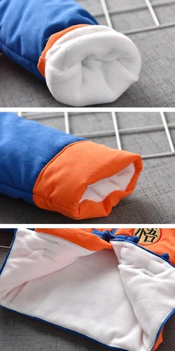 Anime Son Goku & Chiaotzu Kids Cosplay Coat Jacket Winter Warm Unisex - Picture 8 of 12