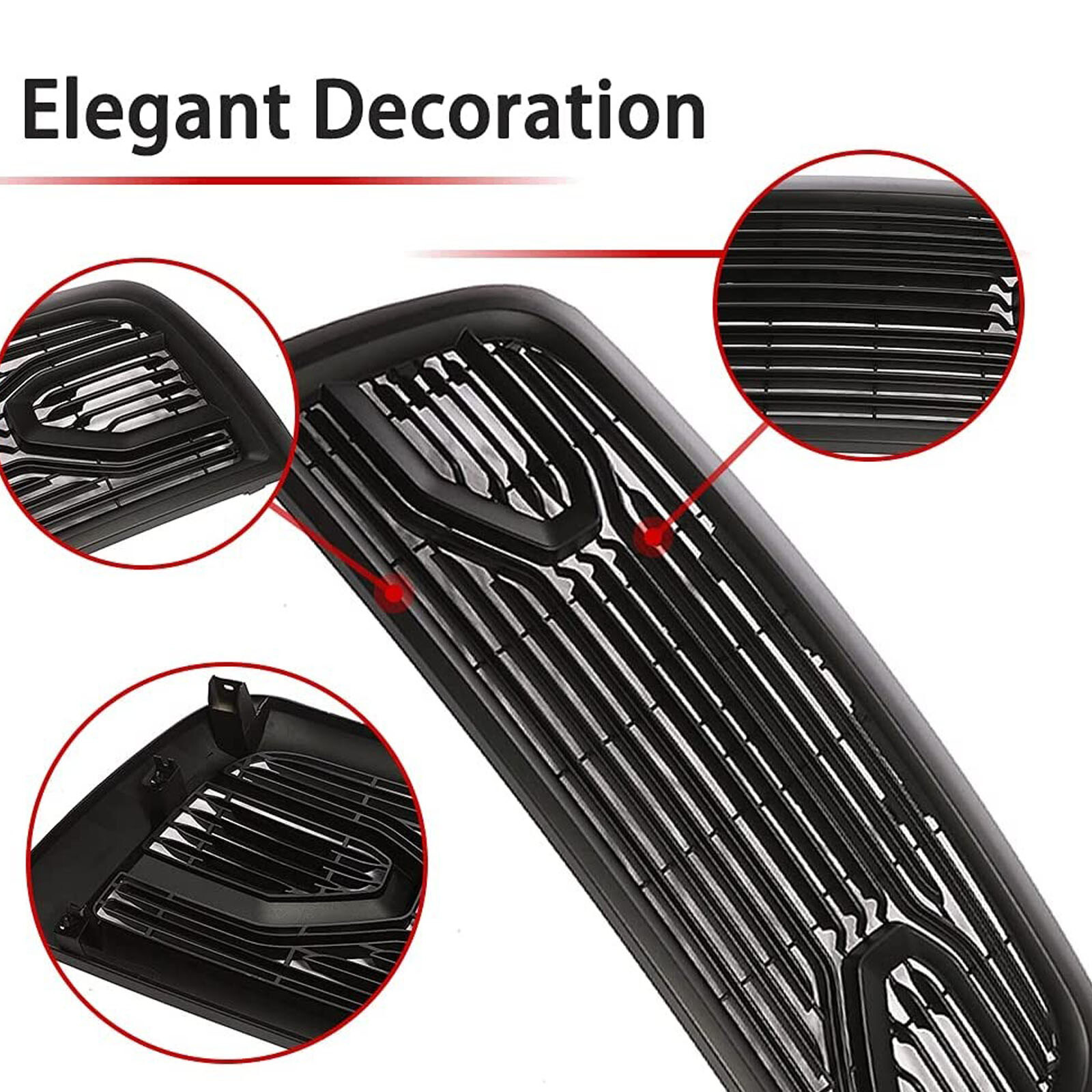 Big Horn Front Bumper Grille For Ram 2013-2018 2500/3500 Horizontal Billet Grill