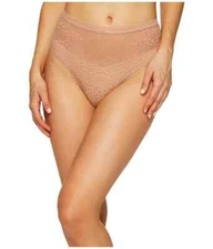 ELSE L16519 Womens Desert Sand Pebble High Waist Cheeky Thong Size Large