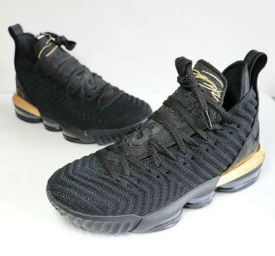 lebron 16 gold and black