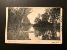 Antique 1906 "BIRDLAND UNION PARK-DES MOINES, IOWA" Postcard Made in USA