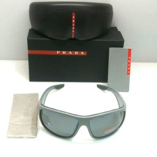 Prada men polarized sunglasses sps 04v grey made in Italy