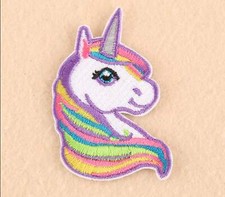 Unicorn  Rainbow Kawaii Cute Kids Sew Iron On Patch Embroidered 3050