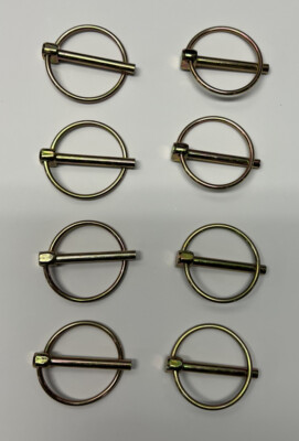 Hood Pin Clips Flip over type 3/16'' 8 Pack. IMCA Modified Flipover lynch Pins