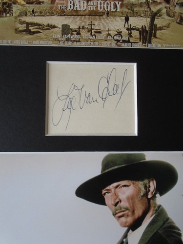 Autógrafo auténtico firmado genuino Lee Van Cleef - UACC / AFTAL. - Imagen 2 de 2