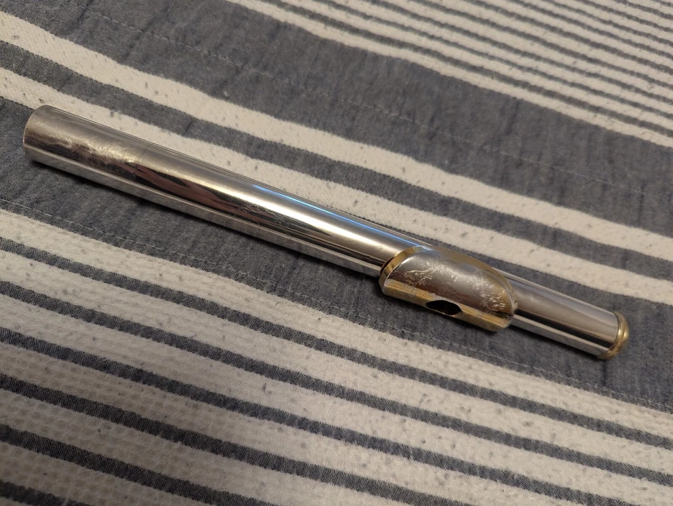 Flauta Armstrong 80 vintage - agujero abierto de plata de ley Foto 3 de 4