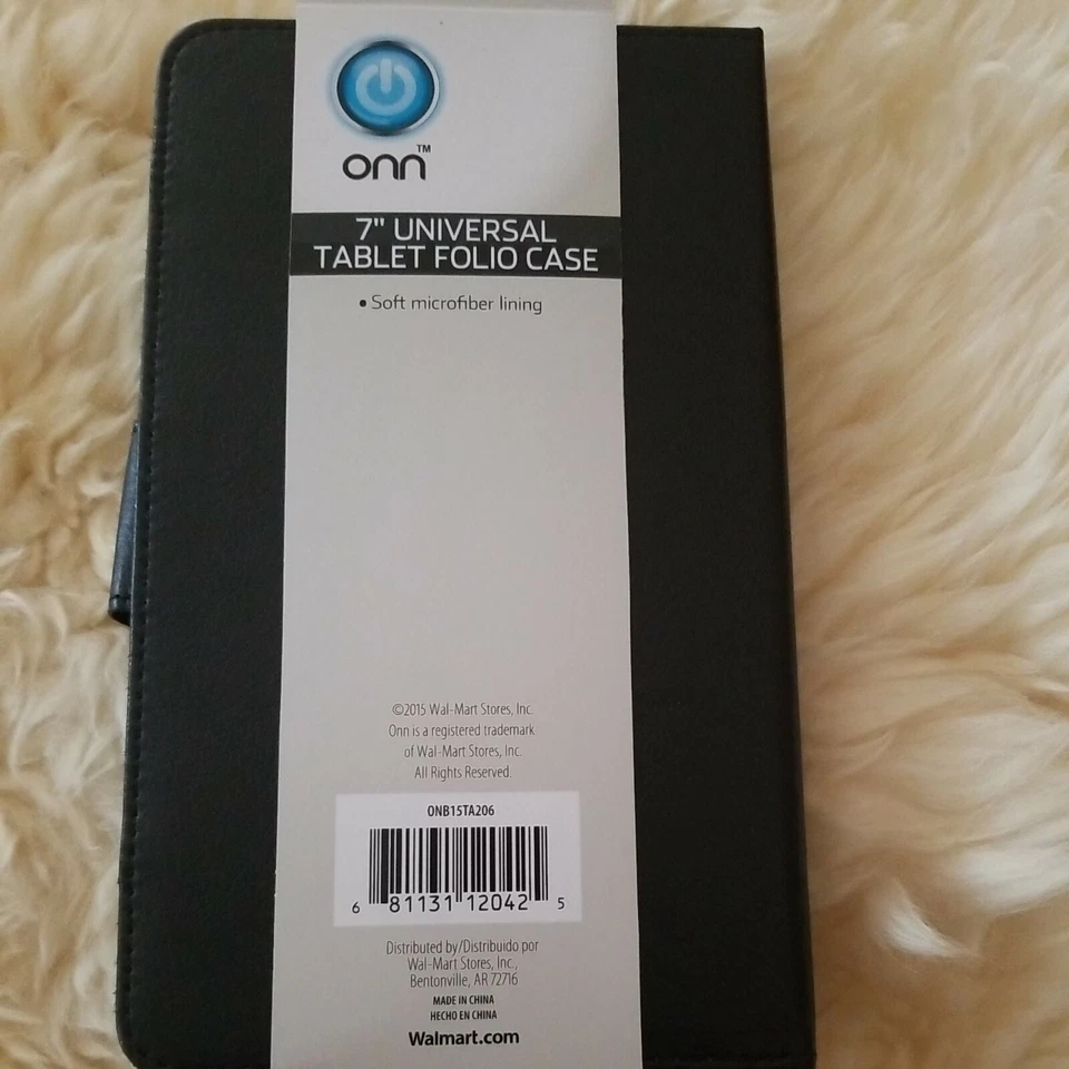 Funda Universal de Cuero Vegano para Tablet Onn Android 7.0" Foto 3 de 4