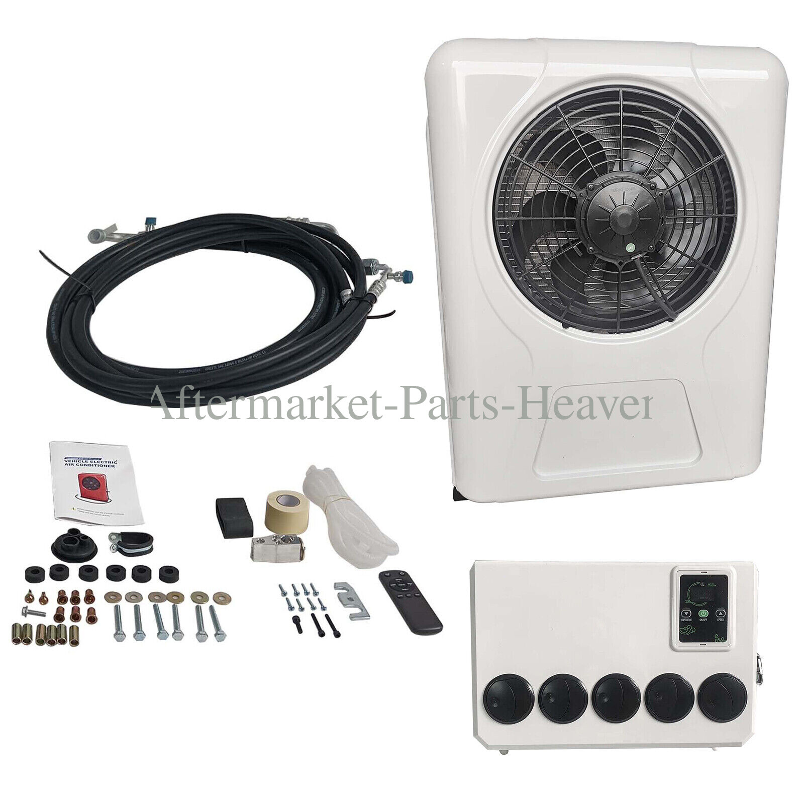 Air Conditioner Kit for Semi Trucks Bus RV Caravan Universal 12000BTU Cooling-image