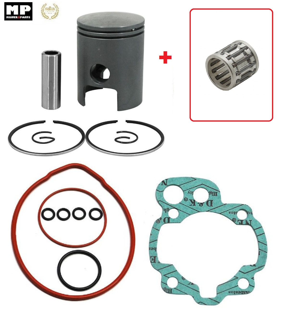 Piston cage AM6 Yamaha évite le jeu de bielle avec son joint moteur spécifique avant 1999