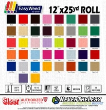 SISER Easyweed HTV Heat Transfer Vinyl - 12"x25 Yard - Iron On Vinyl Heat Press 