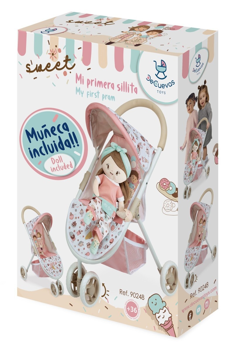 Carrito Bebe Juguetes Silla De Paseo Para Muñecas DIDI Ruedas