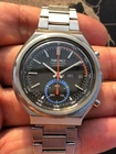 Seiko Chronograph Automatic 6139-7060 Rare Watch Vintage Like New