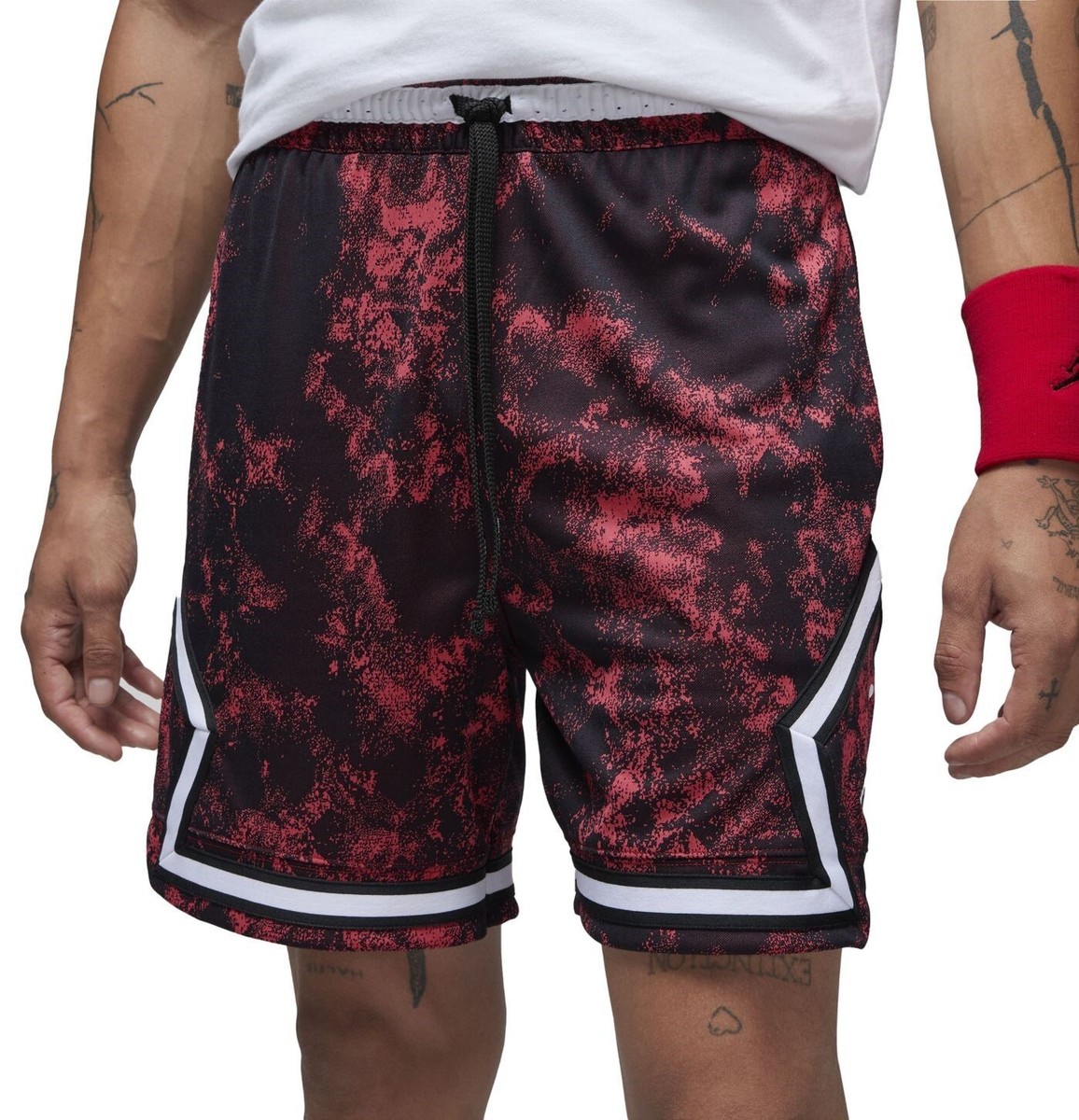 Nike Jordan Sport Diamond Basketball Shorts Gym Red/Black