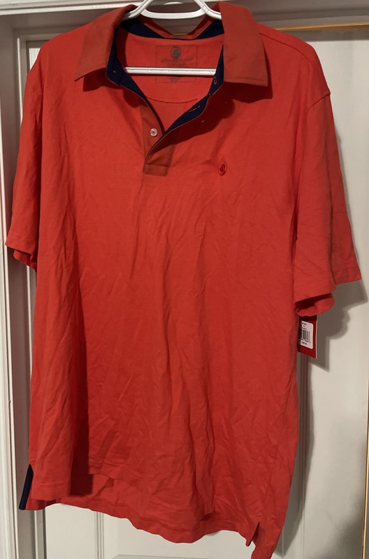 New SOUTHERN PROPER MENS XL SUMMER PIQUE POLO SHIRT Orange