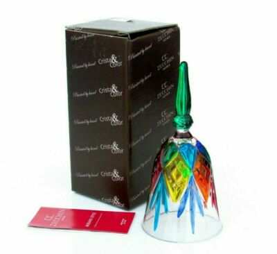 Zertifikat/Box italienisches Murano Kunstglas schöne Glasglocke Skulptur