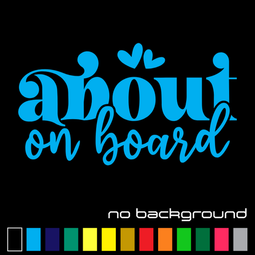 About on Board Sticker Vinyl Decal - Pregnant Mom Baby Mother Car Truck Window - Picture 5 of 17