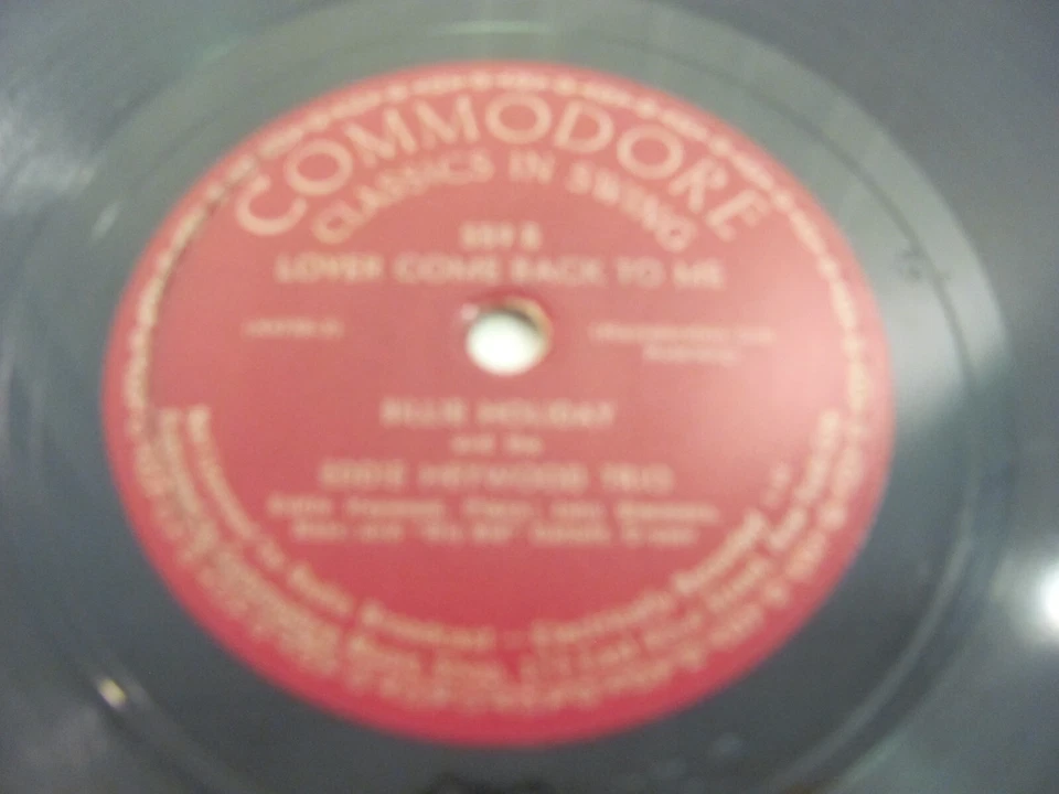 BILLIE HOLIDAY I Cover The Waterfront/Lover Come Back - Commodore Classics Swing - Image 4 of 4