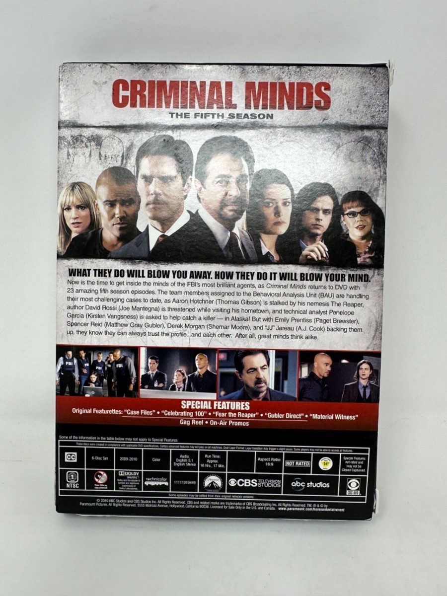 その他 Criminal Minds: 5 Season Pack [DVD] Criminal Minds: Fifth Season 5 (DVD 6-Disc Box Set) Joe Mantegna