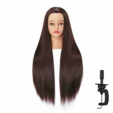 Traininghead 100 Real Hair Mannequin Head Training Head Cosmetology Doll Hea...