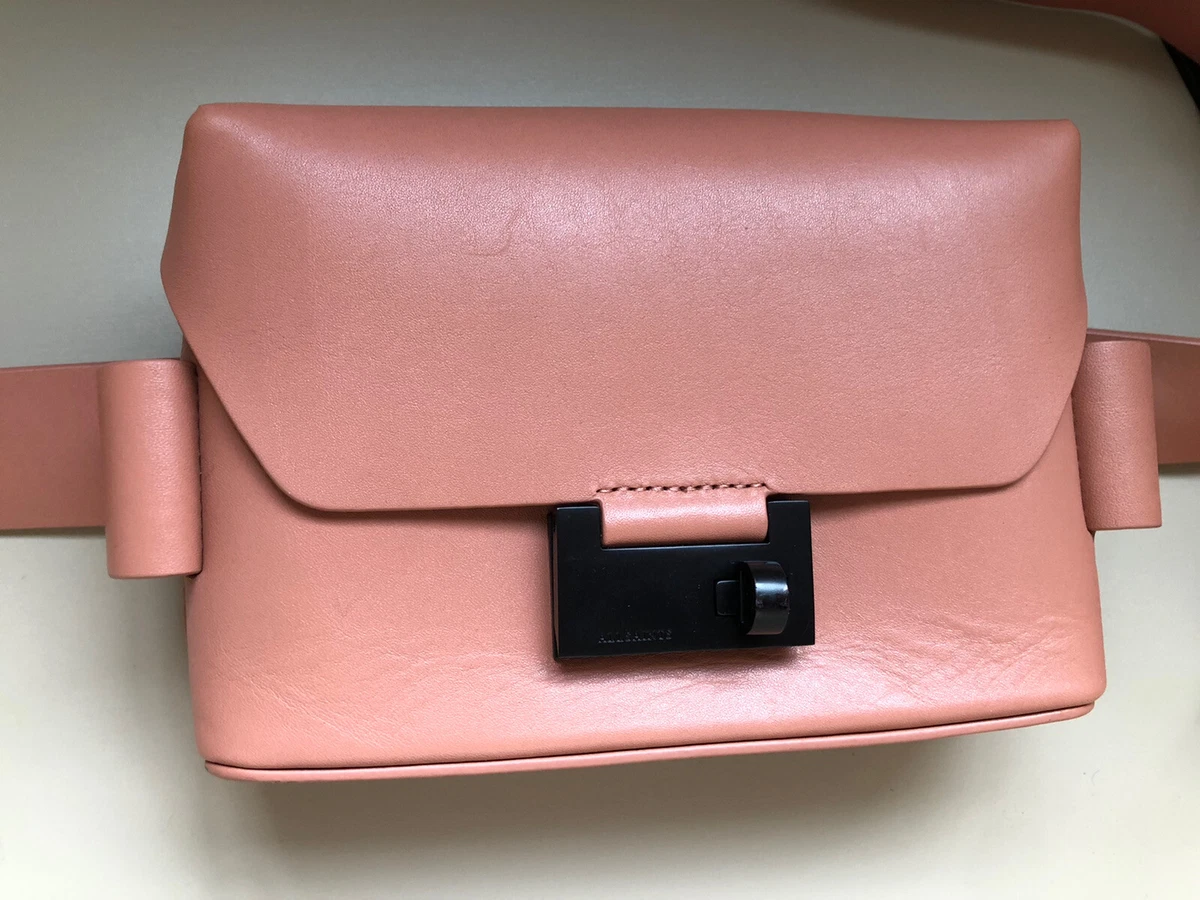 Allsaints Frankie 3-in-1 Leather Crossbody/Belt Bag Elasto Pink Women’s $229