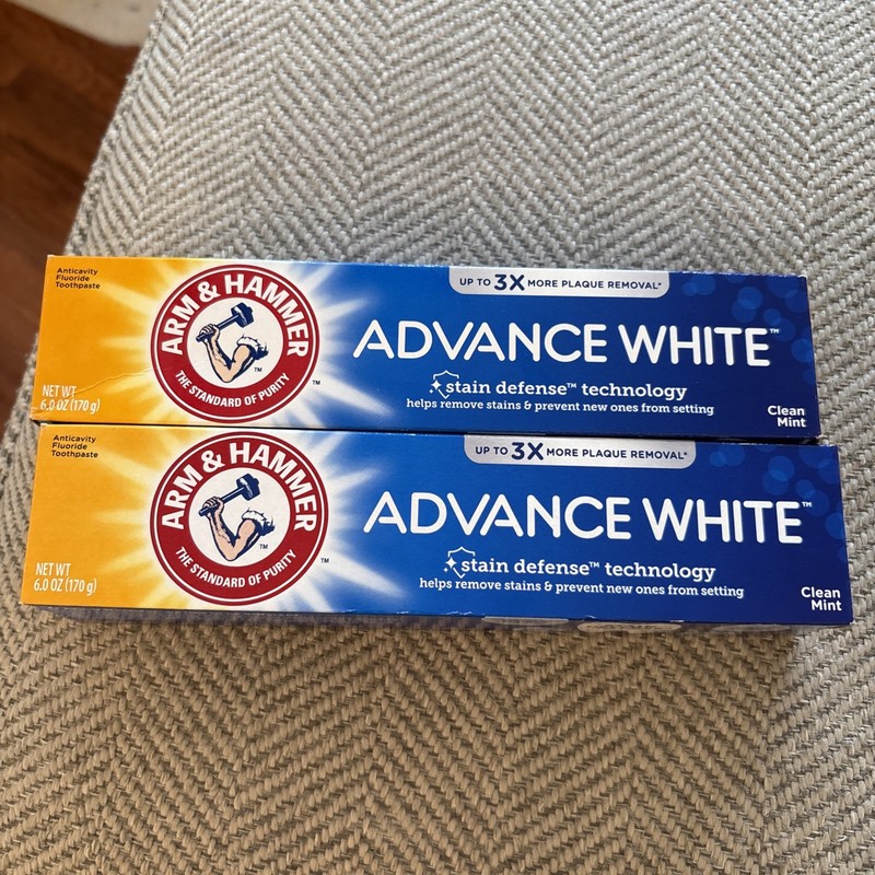 Arm & Hammer Advance White Toothpaste Bundle - 6oz - EXP 2027 